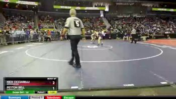 152 lbs Champ. Round 1 - Nick Cicciarelli, Brownsburg vs Peyton Bell, Evansville North