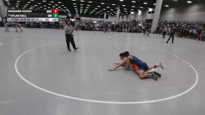 126 lbs Cons. Sub-rd Of 16 - Benjamin Rosen, Big Game Wrestling Club vs Dylan Hall, Greater Heights Wrestling