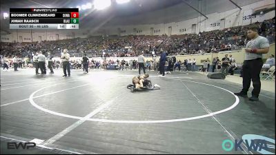 46 lbs Consi Of 8 #2 - Boomer Clinkenbeard, Comanche Takedown Club vs Jonah Raasch, Black Fox Wrestling Club