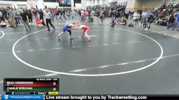 100 lbs Cons. Round 2 - Beau Underwood, KS vs Charlie Boelman, IA