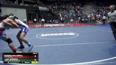 215 lbs Quarterfinal - Luke Boersma, Tinley Park Bulldogs WC vs Khaden Hallowell, SJO Youth WC