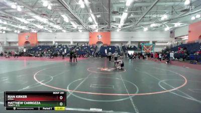 133 lbs Cons. Round 2 - Matthew Carrozza, Trinity (CT) vs Rian Kirker, Utica