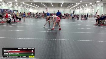 95 lbs Cons. Round 3 - Bryson Galofaro, Scanlan vs Ryan Kowalczyk, Immortals