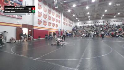 138 lbs Cons. Round 4 - Grayson Debevoise, Columbus St. Francis DeSales vs Ryder King, Barnesville