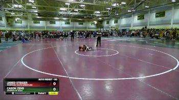 60 lbs Semifinal - Cason Zens, Legends Of Gold vs Jared Steiger, Mobridge Youth Wrestling