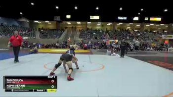 145 lbs Finals (8 Team) - Tag Deluca, 3A La Pine vs Nephi Heakin, 3A Harrisburg