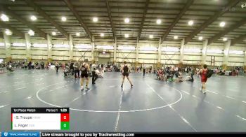 195 lbs 1st Place Match - Sawyer Troupe, Flathead High School Wrestling vs Leimana Fager, Charger Wrestling Club