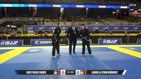 Gabriella Storm Rodriguez vs Bailey Nicole Parker 2026 Pan Jiu Jitsu IBJJF Championship