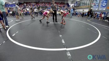 70 lbs Quarterfinal - Braxton Elwell, Mustang Bronco Wrestling Club vs Avery Wagner, Choctaw Ironman