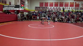 132 lbs 3rd Place Match - Rowan Catherson, Clear Creek-Amana vs Caden Steinkamp, Center Point-Urbana