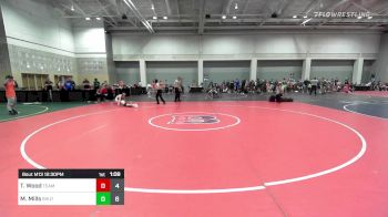 120 lbs Quarterfinal - Tyler Wood, Team Diamond Fish Pink vs Mason Mills, Team Shutt Penguin