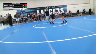 131-141 lbs Round 1 - Mason Pickett, Empire vs Zeke Knowles, Charger WC