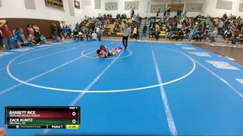 155 lbs Round 2 - Barrett Rice, Worland Middle School vs Zack Kuntz, Greybull MS