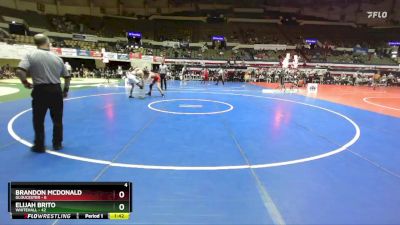 157 lbs Quarters & Wb (16 Team) - Brandon McDonald, Gloucester vs Elijah Brito, Whitehall