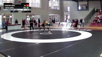 124 lbs Cons. Round 3 - Madysn Grof, Simon Fraser University vs Lexie Lopez, Fort Hays State