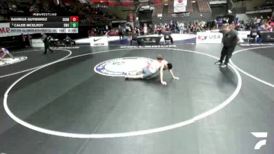 Champ. Round 2 - Davrius Gutierrez, Selma High School Wrestling vs Caleb McElroy, Driller Wrestling Club