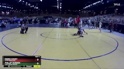 87 lbs Round 3 - Phillip Durden, Lake Gibson Braves vs Owen Covey, Claw Wrestling