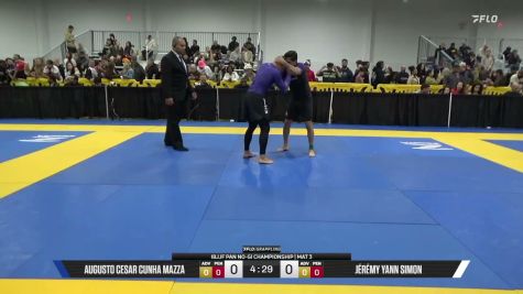 Jérémy Yann Simon vs Augusto Cesar Cunha Mazza 2026 Pan IBJJF Jiu-Jitsu No-Gi Championship