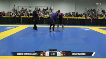 Jérémy Yann Simon vs Augusto Cesar Cunha Mazza 2026 Pan IBJJF Jiu-Jitsu No-Gi Championship
