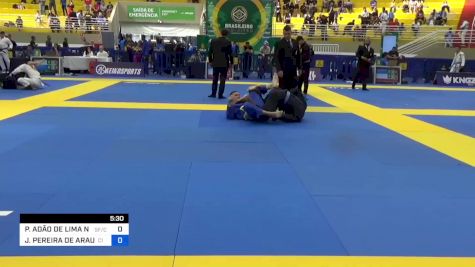 PEDRO ADÃO DE LIMA NORBERTO vs JOABSON PEREIRA DE ARAUJO 2023 Brasileiro Jiu-Jitsu IBJJF