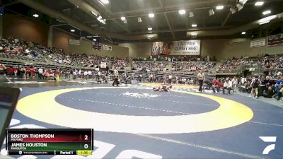 1A 113 lbs Semifinal - James Houston, Panguitch vs Boston Thompson, Milford