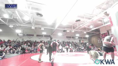 67 lbs Round Of 16 - Parker Mabe, Hilldale Youth Wrestling Club vs Bennett Dawson, Team Tulsa Wrestling Club