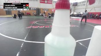 140 lbs Champ. Round 2 - Elizabeth Meyer, Ukiah vs Lillian Afrida, Arcata