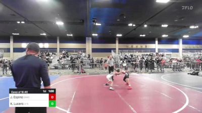 73 lbs Consi Of 16 #2 - Julvian Espino, Oakdale WC vs Kayzan Lucero, LV Bears WC