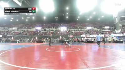 54 lbs Cons. Round 3 - Colt Oeleis, North Montana Wrestling Club vs Blake Jennings, Buzzsaw Wrestling Club