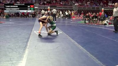 3A-113 lbs Quarterfinal - Diego Robertty, Iowa City, West vs Cain Crosson, Indianola