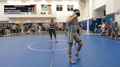 157 lbs Cons. Round 3 - Josh Weaver, Cedar Cliff vs Joseph Schinder, Blair Academy