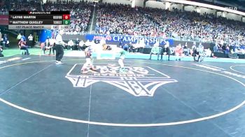D1-120 lbs 1st Place Match - Layne Martin, Rockford vs Matthew Quigley, Traverse City West