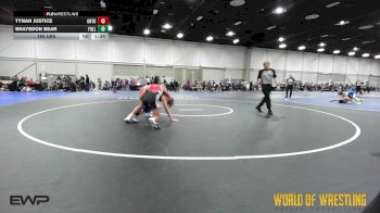 150 lbs 5th Place - Tynan Justice, Untouchables 14U Black vs Brayedon Bear, Full Circle 14U