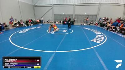 127 lbs Quarters & 1st Wb (16 Team) - Ava Griffey, Missouri Fire vs Ella Hughes, Georgia Red