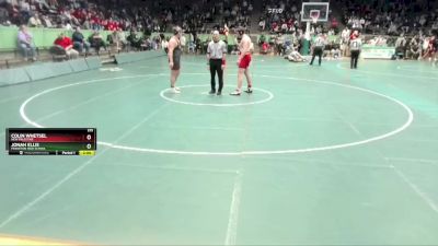 215 lbs Champ. Round 1 - Jonah Ellis, Frankton High School vs Colin Whetsel, New Palestine