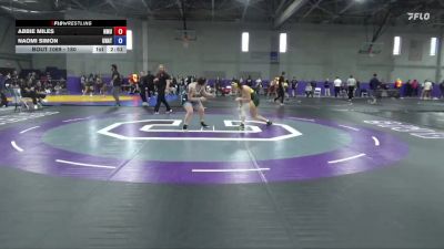 180 lbs Champ. Round 1 - Abbie Miles, Northern Michigan University vs Naomi Simon, Unattached