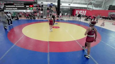 117 lbs Quarterfinal - Jayleah Pletz, Lock Haven University vs Alessandra Rodriguez, Muhlenberg