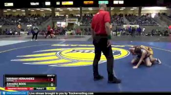 130 lbs Placement (4 Team) - Hannah Hernandez, Ontario vs Zahaira Boos, Riverside