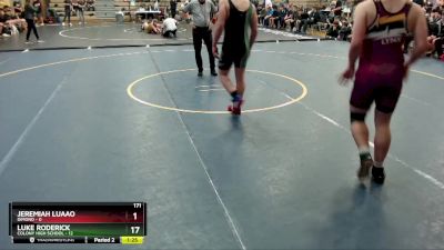 189 lbs Round 4: 10:30am Sat. - Thor Nelson, Colony High School vs John Milne, Dimond