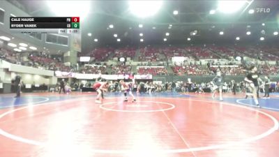 106 lbs Quarterfinal - Ryder Vanek, Cut Bank vs Cale Hauge, Project Wrestling