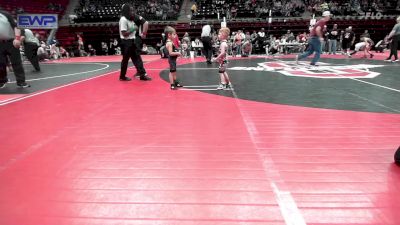 35 lbs Quarterfinal - Samuel Kimsey, Skiatook Youth Wrestling vs Kase Zappone, Barnsdall Youth Wrestling