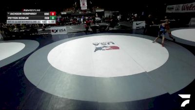 All Cadet Boys Freestyle Lower - 126 lbs Champ. Round 2 - Jackson Humphrey, High Desert Wrestling Club vs Peyton Bowlin, Frontier High School Wrestling