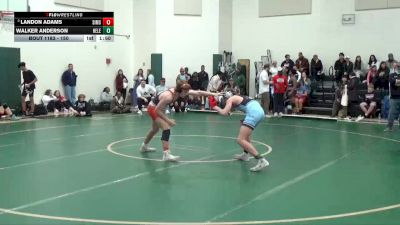 150 lbs Quarterfinal - Landon Adams, Simmons Middle School vs Walker Anderson, Helena Middle School