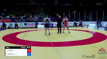 79kg Quarterfinal - Jamie Clark, Edmonton WC vs Connor Rooney, Montreal NTC / Montreal WC