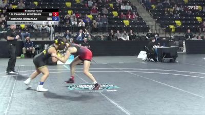 117 lbs Quarterfinal - Brianna Gonzalez, Iowa vs Alexandra Waitsman, William Jewell College