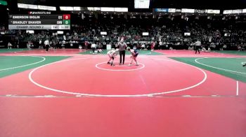 120 lbs Champ. Round 2 - Bradley Shaver, CWWA vs Emerson Biglin, CFEA