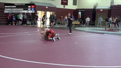 135.7-144.6 Champ. Round 2 - Mason Shirk, Big Game WC vs Garren Christiansen, Dubuque Wrestling Club