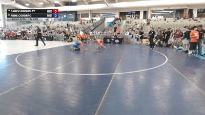 132 lbs Cons. Quarters - Caden Briquelet, Sunkids vs Rene Cordero, Poway RTC
