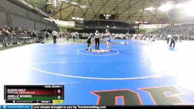 127 lbs Cons. Round 3 - Alexis Holt, Steelclaw Wrestling Club vs Giselle Rogers, Washington