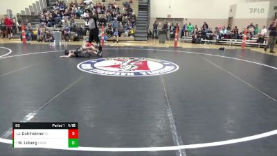 80 lbs Semifinal - Jaxx Dahlheimer, Scoring Edge vs Walker Loberg, Victory School Of Wrestling